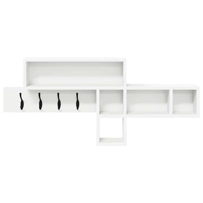 Porte-manteau mural Blanc 100 x 12 x 43,5 cm Bois d'ingénierie