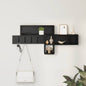 Porte-manteau mural avec étagère Chêne noir 100 x 12 x 43,5 cm