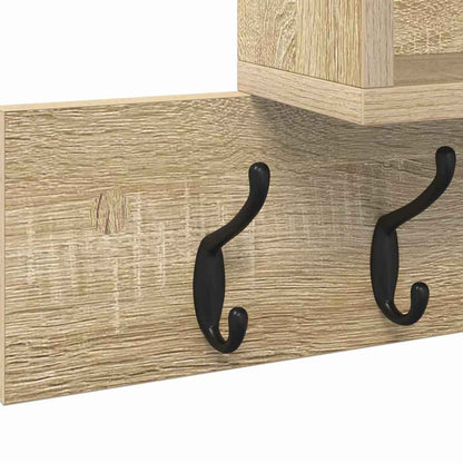 Porte-manteau mural Chêne sonoma 100 x 12 x 43,5 cm