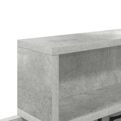 Porte-manteau mural avec étagère Gris béton 100 x 12 x 43,5 cm