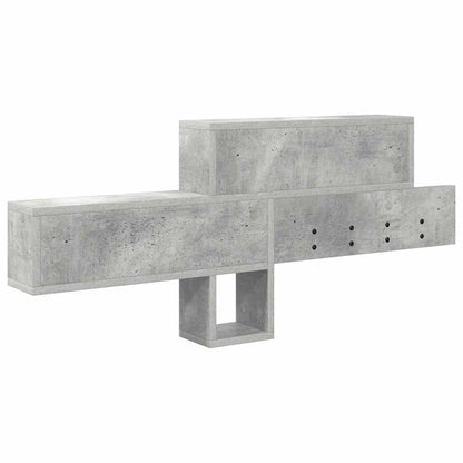 Porte-manteau mural avec étagère Gris béton 100 x 12 x 43,5 cm