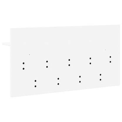 Porte-manteau mural Blanc 80 x 40 x 12 cm Bois d'ingénierie