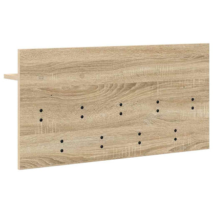 Porte-manteau mural avec étagère Chêne sonoma 80 x 40 x 12 cm