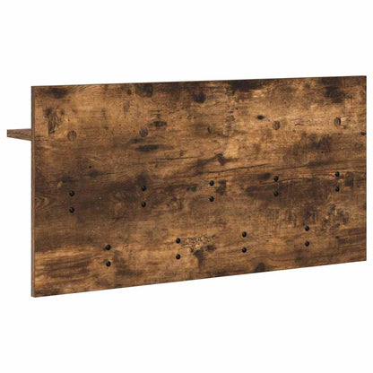 Porte-manteau mural avec étagère Chêne fumé 80 x 40 x 12 cm