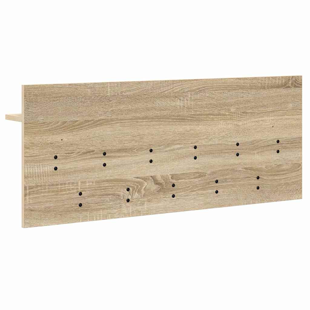 Porte-manteau mural avec étagère Chêne sonoma Bois d'ingénierie