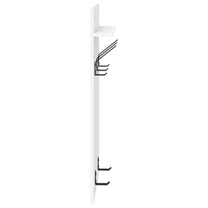 Porte-manteau mural Blanc 90 x 40 x 10 cm Bois d'ingénierie