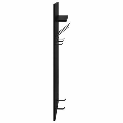 Porte-manteau mural avec étagère Chêne noir 90 x 40 x 10 cm