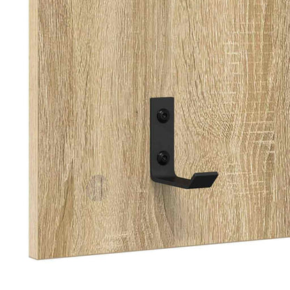 Porte-manteau mural avec étagère Chêne sonoma 90 x 40 x 10 cm