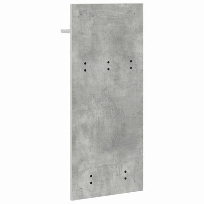 Porte-manteau mural avec étagère Gris béton 90 x 40 x 10 cm