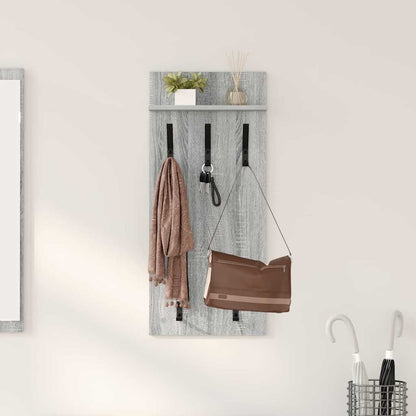 Porte-manteau mural avec étagère Sonoma gris 90 x 40 x 10 cm