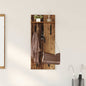 Porte-manteau mural avec étagère Bois ancien 90 x 40 x 10 cm