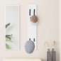 Porte-manteau mural Blanc 20 x 1.5 x 100 cm Bois d'ingénierie