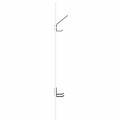Porte-manteau mural Blanc 20 x 1.5 x 100 cm Bois d'ingénierie