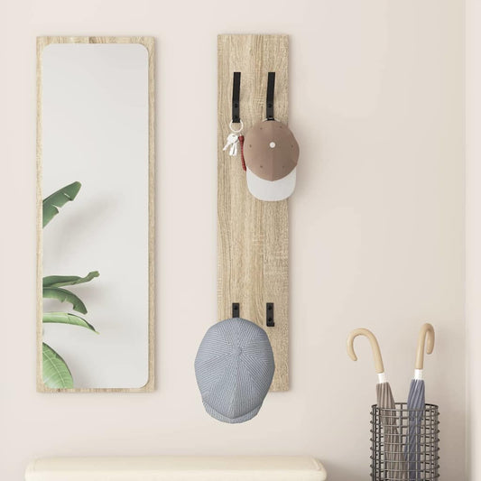 Porte-manteau mural Chêne sonoma 20 x 1.5 x 100 cm