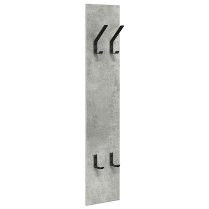 Porte-manteau mural Montage mural Gris béton 20 x 1.5 x 100 cm