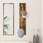 Porte-manteau mural Montage mural Chêne fumé 20 x 1.5 x 100 cm