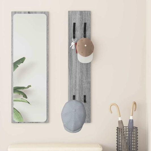 Porte-manteau mural Montage mural Sonoma gris 20 x 1.5 x 100 cm