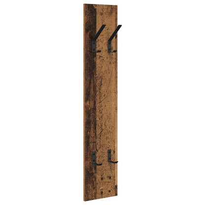 Porte-manteau mural Montage mural Bois ancien 20 x 1.5 x 100 cm