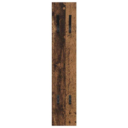 Porte-manteau mural Montage mural Bois ancien 20 x 1.5 x 100 cm