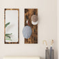 Porte-manteau mural Montage mural Chêne fumé 30 x 1.5 x 80 cm