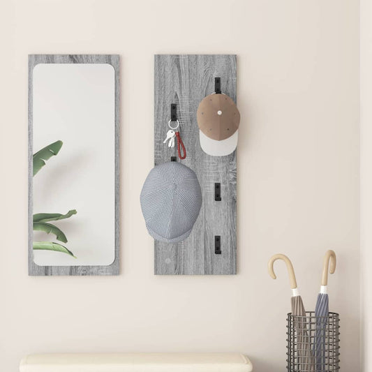 Porte-manteau mural Montage mural Sonoma gris 30 x 1.5 x 80 cm