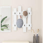 Porte-manteau mural Blanc 60 x 3 x 82 cm Bois d'ingénierie