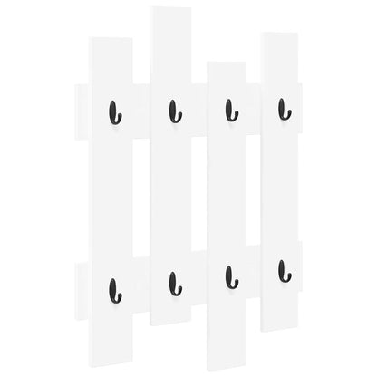 Porte-manteau mural Blanc 60 x 3 x 82 cm Bois d'ingénierie