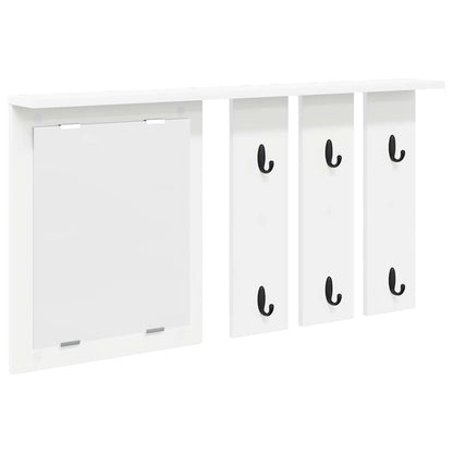 Porte-manteau mural Blanc 85 x 10 x 45 cm Bois d'ingénierie