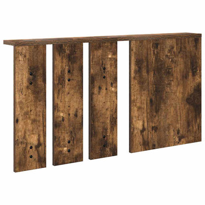 Porte-manteau mural avec étagère Chêne fumé 85 x 10 x 45 cm