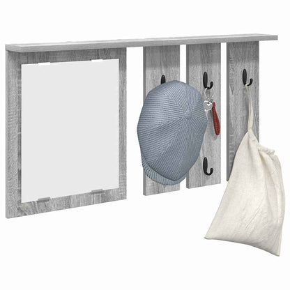 Porte-manteau mural avec étagère Sonoma gris 85 x 10 x 45 cm
