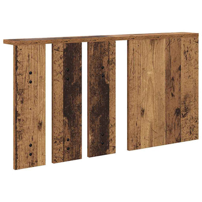 Porte-manteau mural avec étagère Bois ancien 85 x 10 x 45 cm