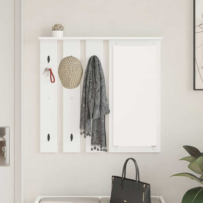 Porte-manteau mural Blanc 84 x 10 x 80 cm Bois d'ingénierie