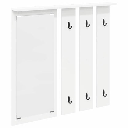 Porte-manteau mural Blanc 84 x 10 x 80 cm Bois d'ingénierie