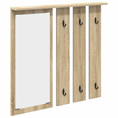 Porte-manteau mural avec étagère Chêne sonoma 84 x 10 x 80 cm