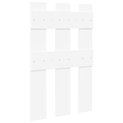 Porte-manteau mural Blanc 65 x 3 x 100 cm Bois d'ingénierie