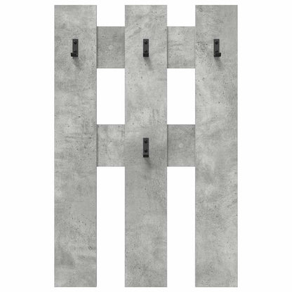 Porte-manteau mural Montage mural Gris béton 65 x 3 x 100 cm