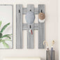 Porte-manteau mural Montage mural Sonoma gris 65 x 3 x 100 cm