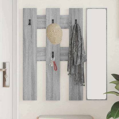 Porte-manteau mural Montage mural Sonoma gris 65 x 3 x 100 cm