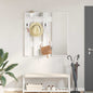Porte-manteau mural Blanc 100 x 10 x 100 cm Bois d'ingénierie
