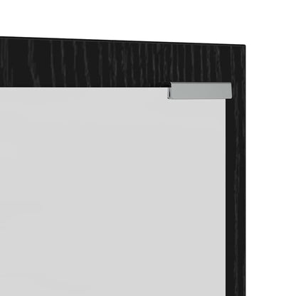 Porte-manteau mural Montage mural Chêne Noir 100 x 10 x 100 cm