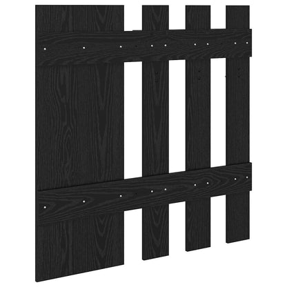 Porte-manteau mural Montage mural Chêne Noir 100 x 10 x 100 cm