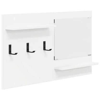 Porte-manteau mural Blanc 90 x 10 x 50 cm Bois d'ingénierie