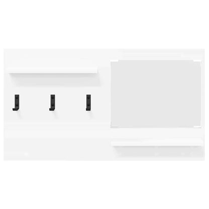 Porte-manteau mural Blanc 90 x 10 x 50 cm Bois d'ingénierie
