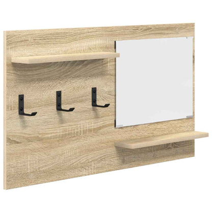 Porte-manteau mural avec étagère Chêne sonoma 90 x 10 x 50 cm