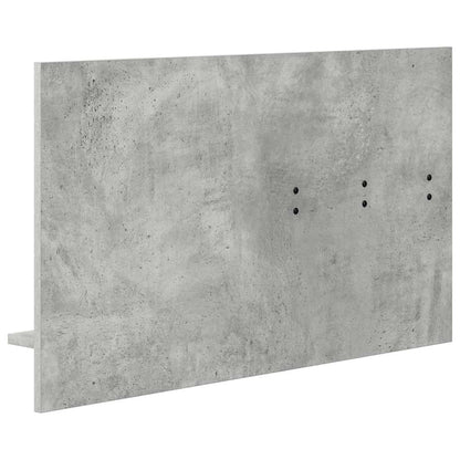 Porte-manteau mural avec étagère Gris béton 90 x 10 x 50 cm