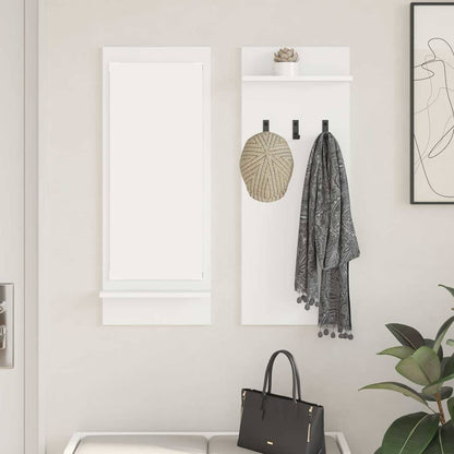 Porte-manteau mural Blanc 70 x 10 x 90 cm Bois d'ingénierie
