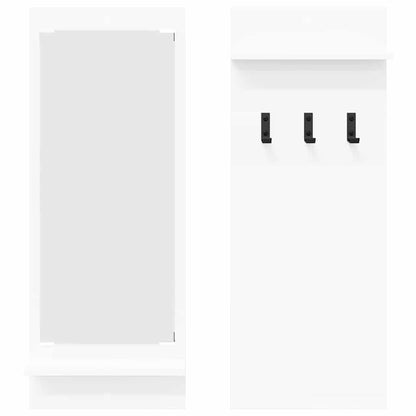 Porte-manteau mural Blanc 70 x 10 x 90 cm Bois d'ingénierie