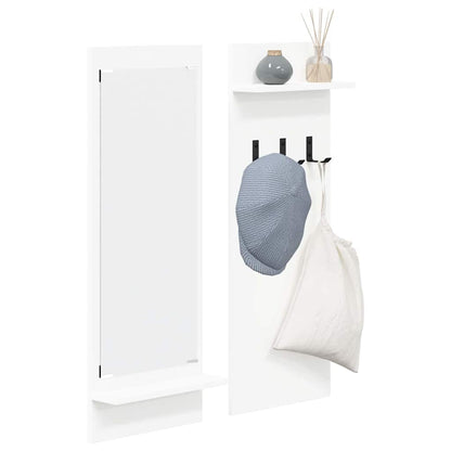 Porte-manteau mural Blanc 70 x 10 x 90 cm Bois d'ingénierie