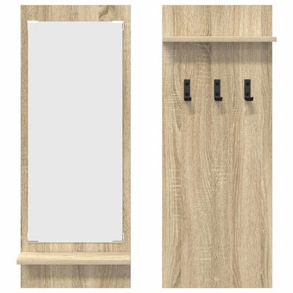 Porte-manteau mural avec étagère Chêne sonoma 70 x 10 x 90 cm
