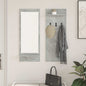 Porte-manteau mural avec étagère Gris béton 70 x 10 x 90 cm